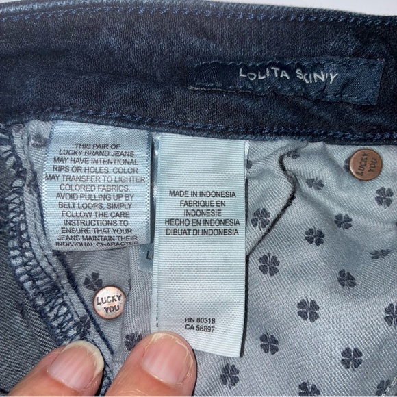Lucky Brand Jeans Women's size 0/25 Stretch Lolita Skinny Dark Wash *READ DESCR - Picture 8 of 8